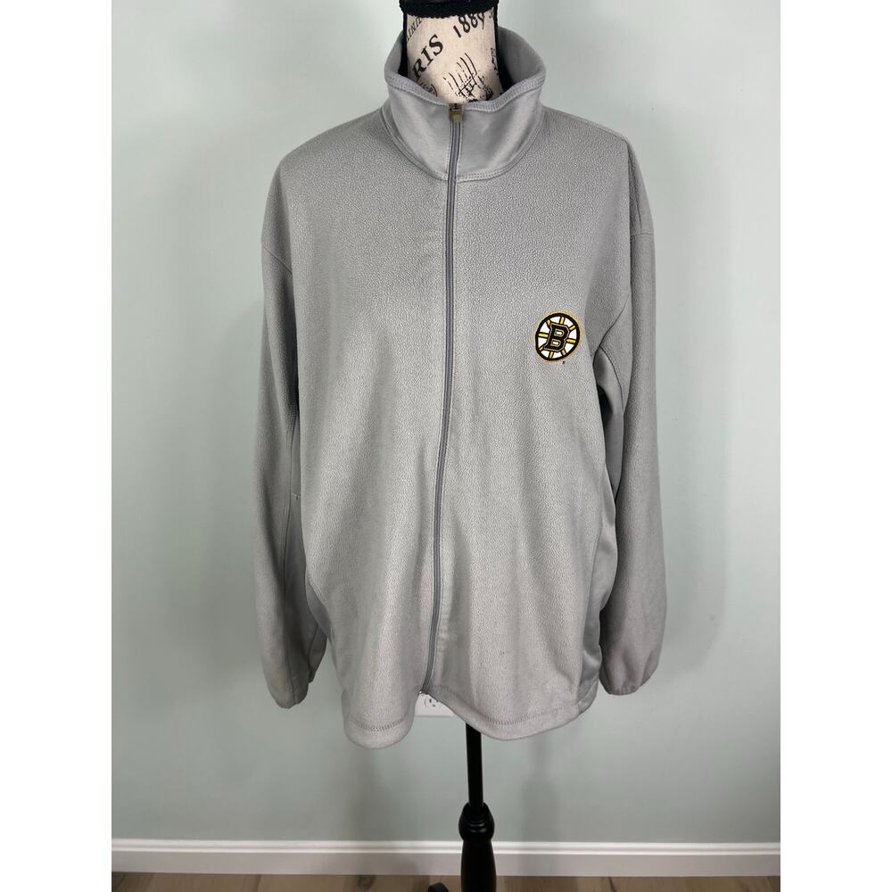 Antigua Boston Bruins Gray Zip Up turtleneck jacket